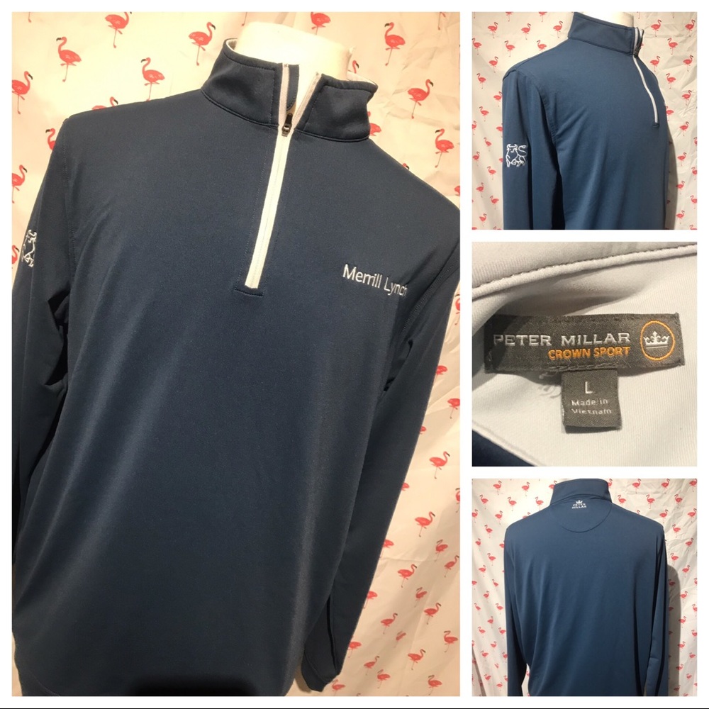 Peter Millar Merrill Lynch Mens L Shirt A5504
